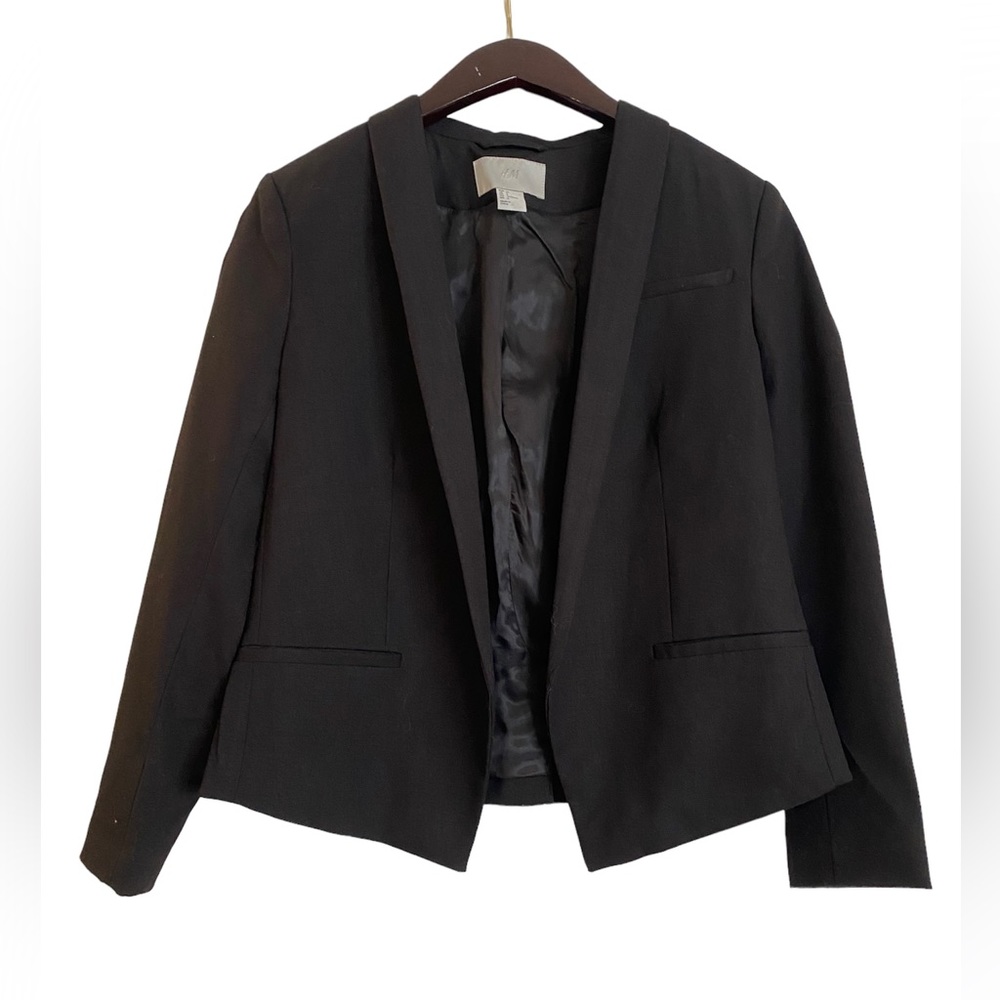 H&M black blazer, 6